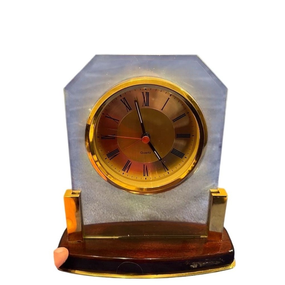 Howard Miller Vintage Quartz‎ Mantel Clock Gold Tone Finish